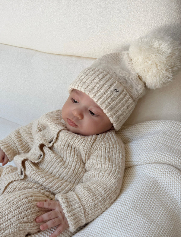 luna-luca-pom-beanie-french-cream Luna and Luca - Sophia's Style-1